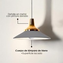 Lámpara colgante K gris