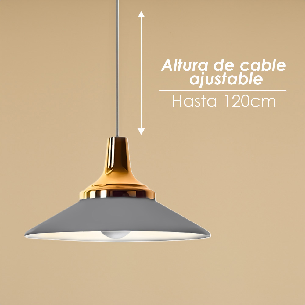 Lámpara colgante K gris