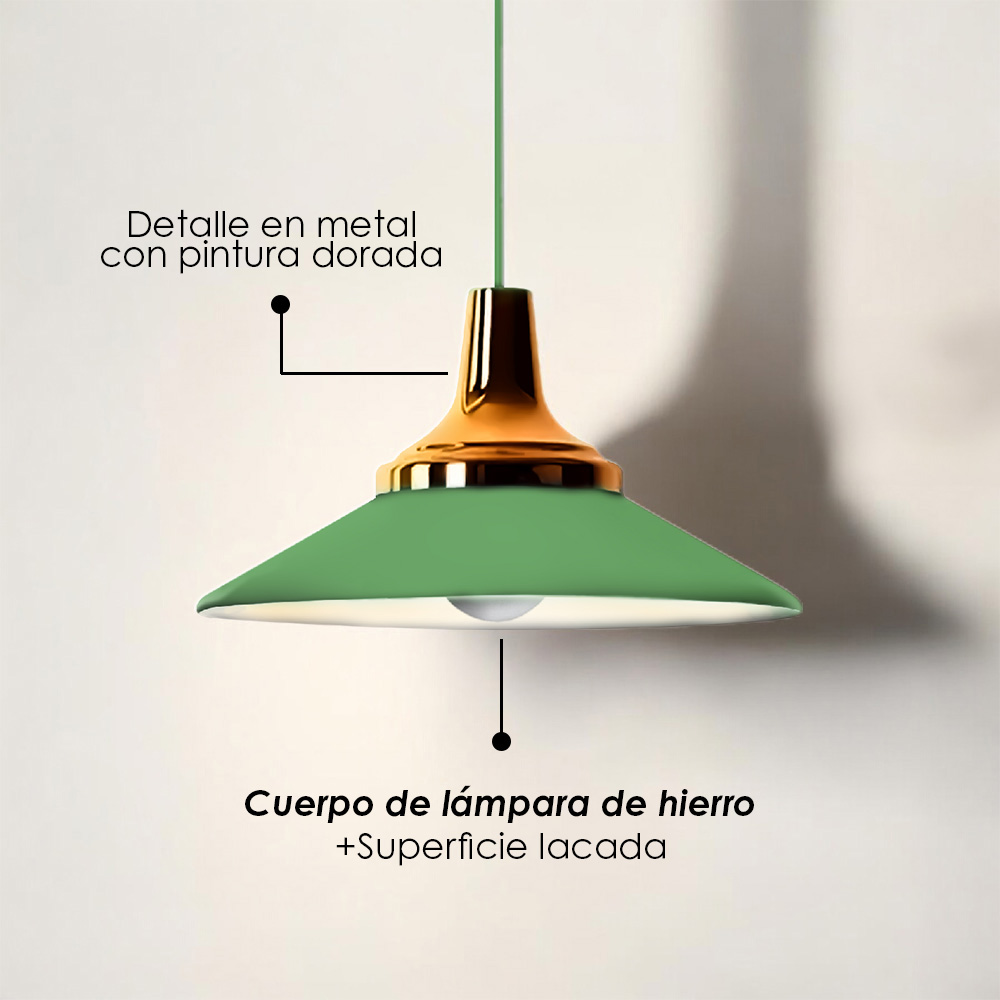 Lámpara colgante K verde