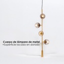 Lámpara colgante globo/4f
