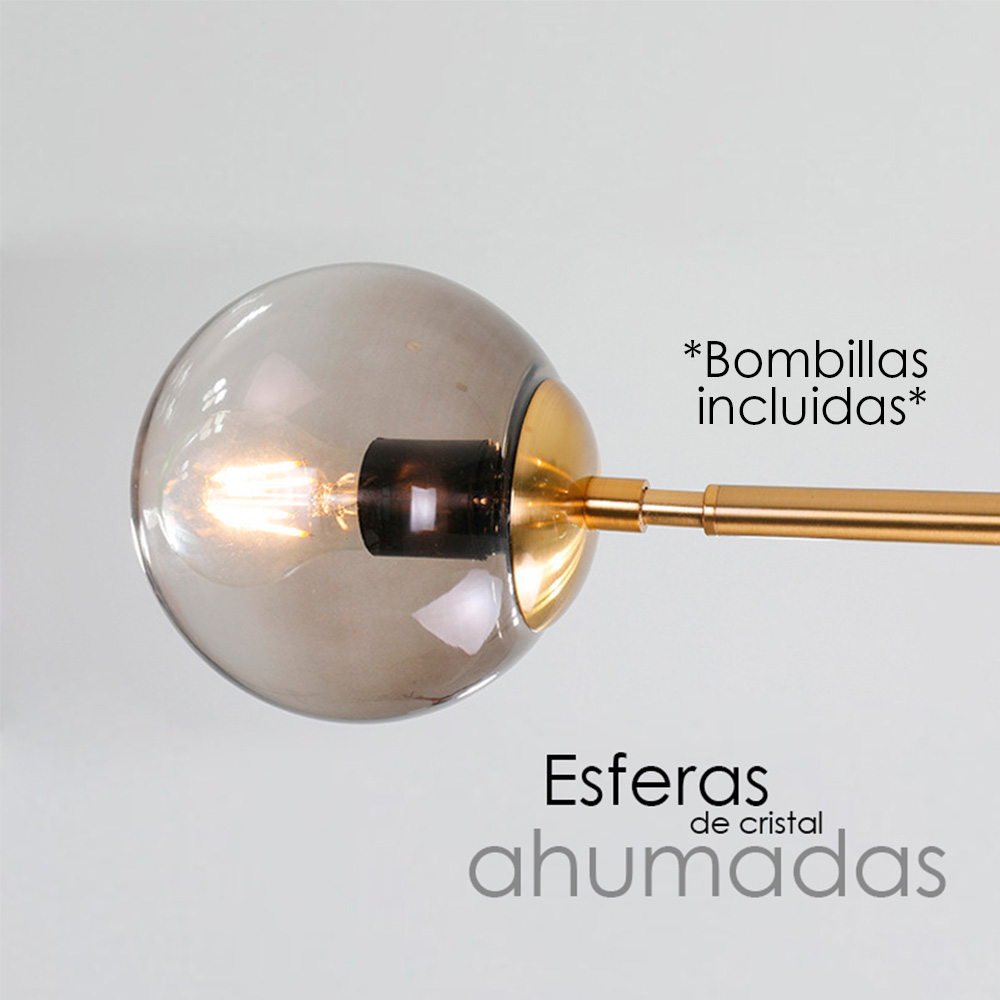 Lámpara colgante globo/4f