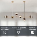 Lámpara colgante globo/6f