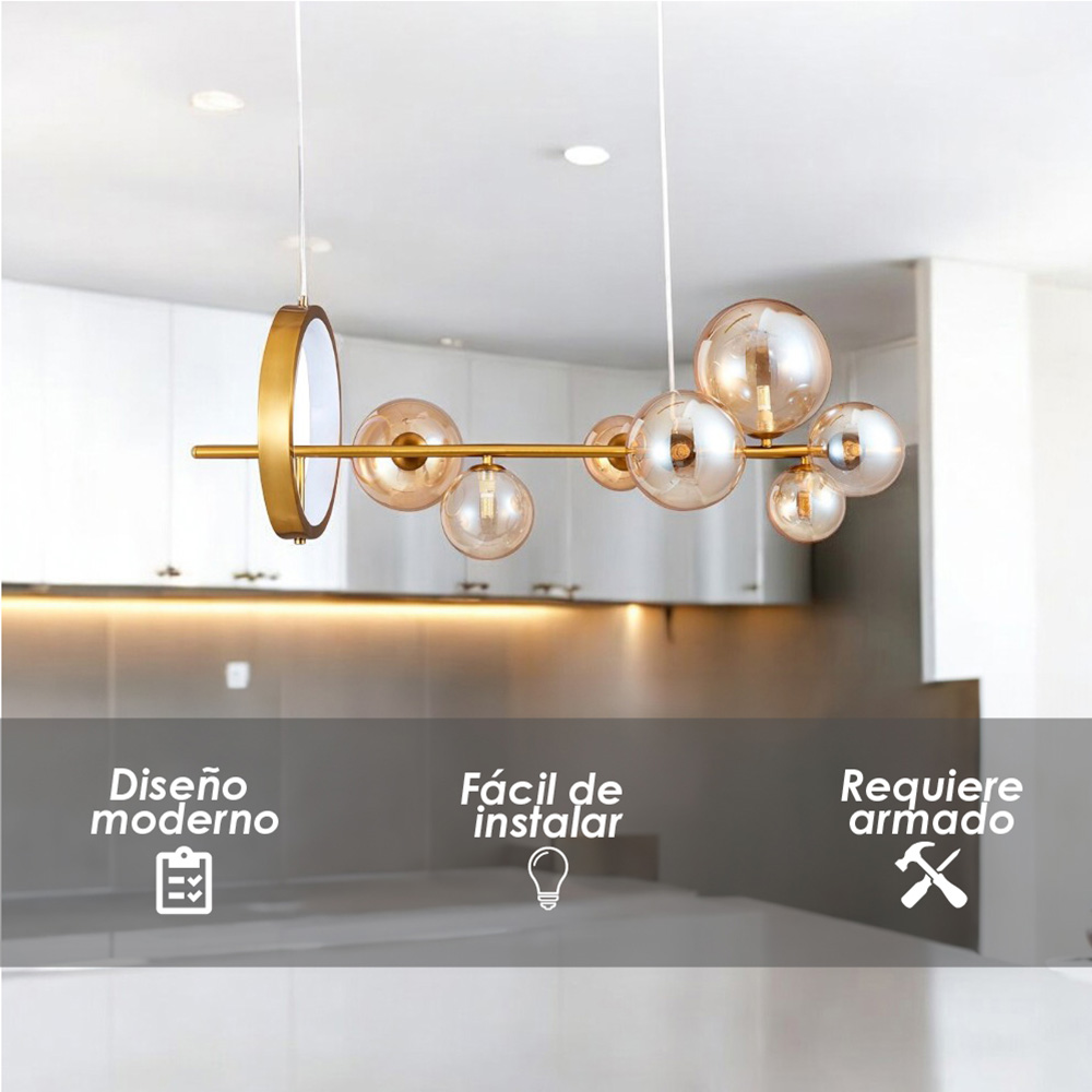 Lámpara colgante globo/7f