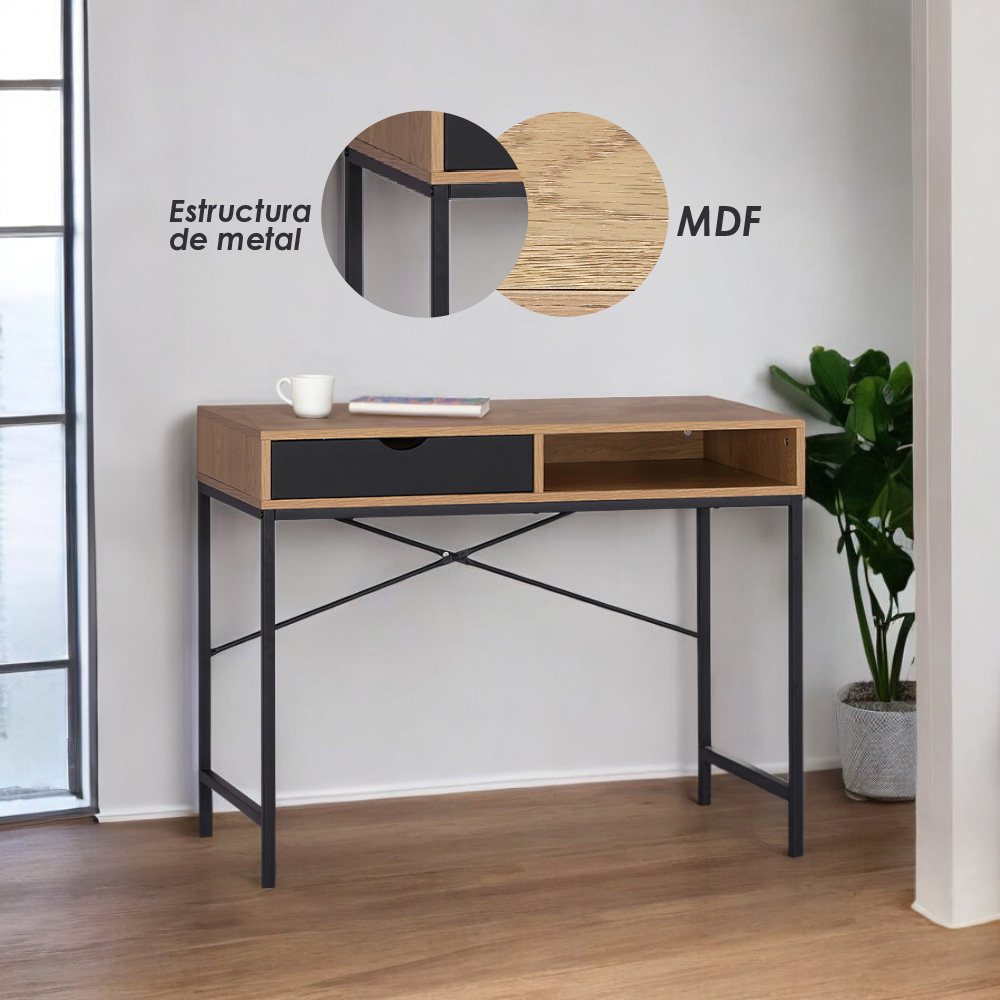 Escritorio moderno para computadora con cajón