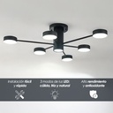 Lámpara colgante 2260 6 1 Negro