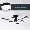 Lámpara colgante 2260 6 1 Negro