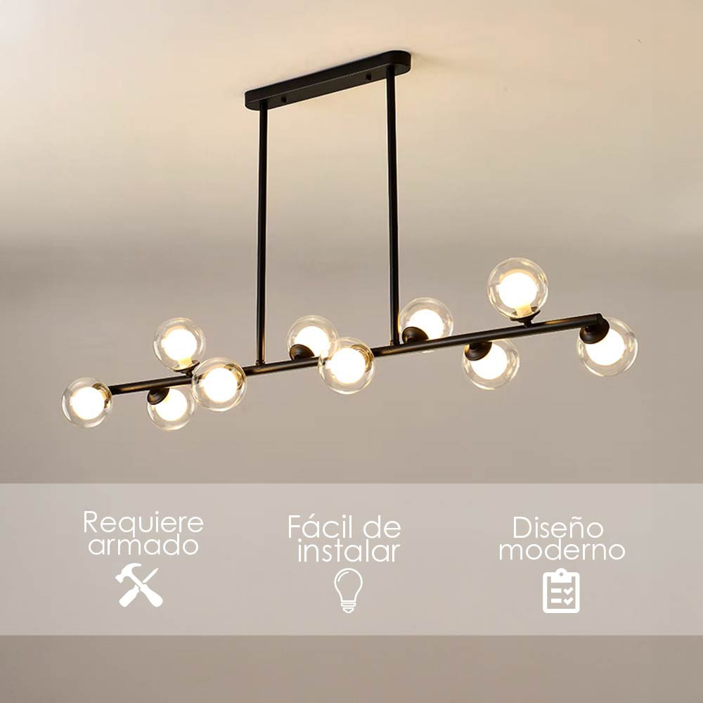 Lámpara colgante 2278 10 Negro