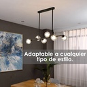 Lámpara colgante 2278 6 Negro