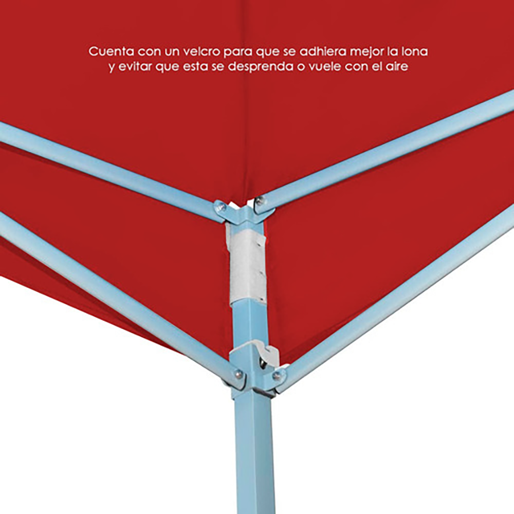 Toldo Plegable 3x3 Rojo