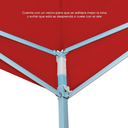 Toldo Plegable 3x3 Rojo