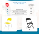4 Sillas Plegables Amarillas