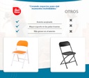 4 Sillas Plegables Anaranjadas
