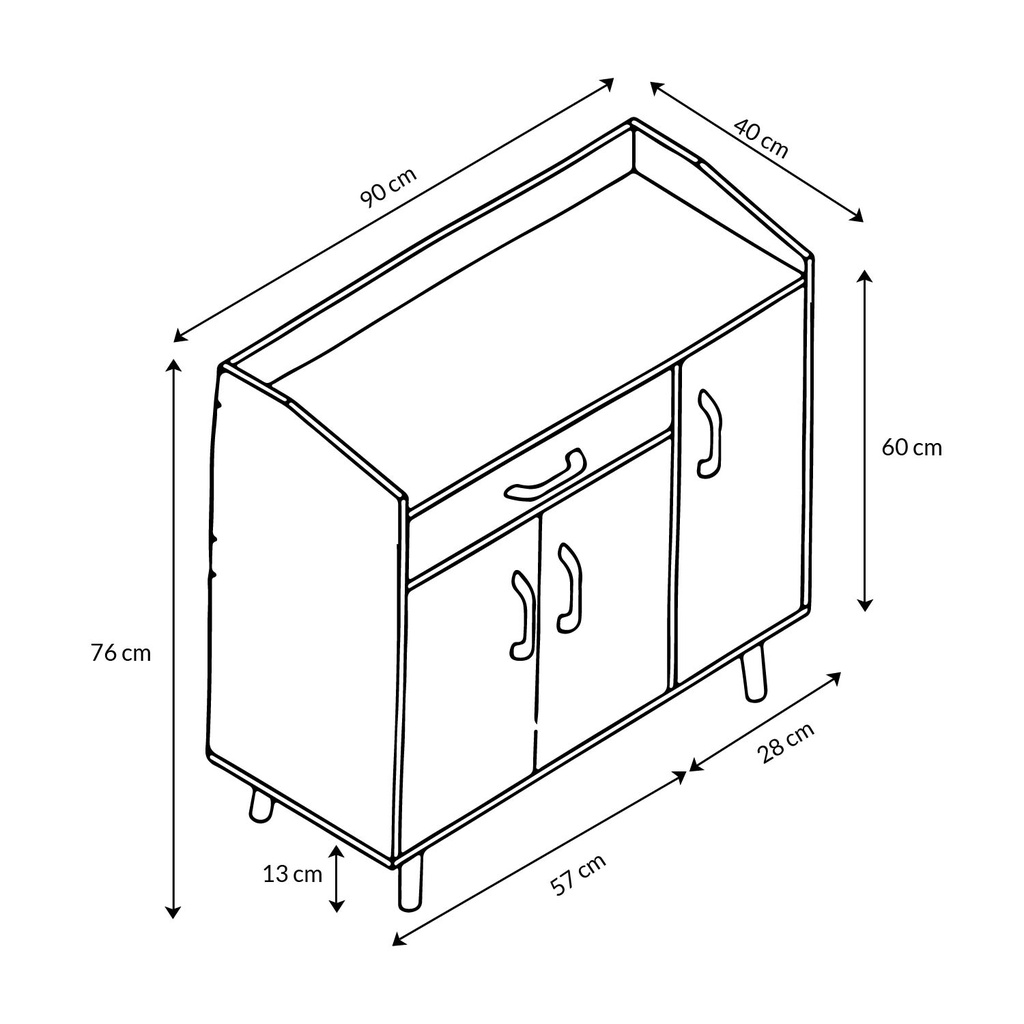 Mueble Recibidor Credenza