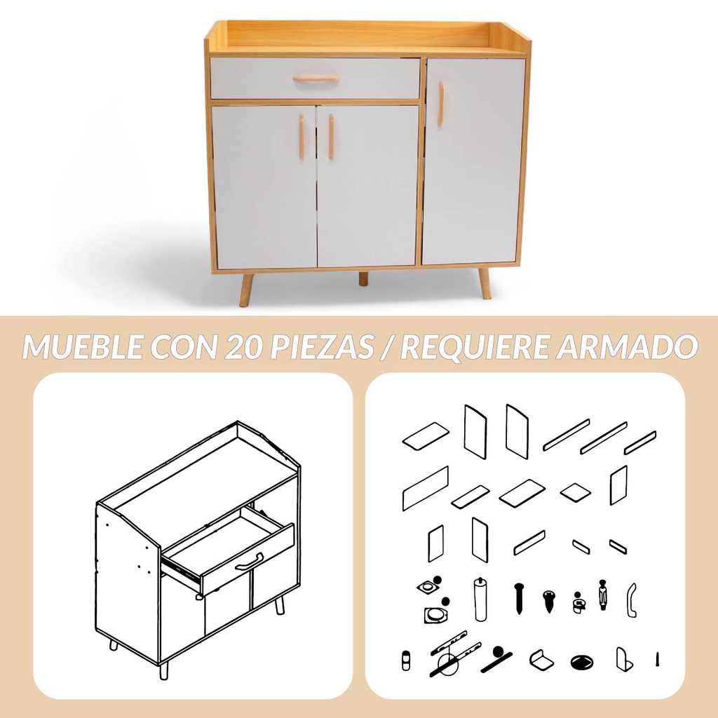Mueble Recibidor Credenza