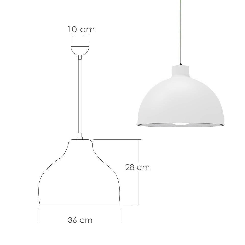 Paquete de 3 lámparas de techo colgantes decorativas estilo nórdico retro de 36 cm para habitaciones y salas de estar color blanco