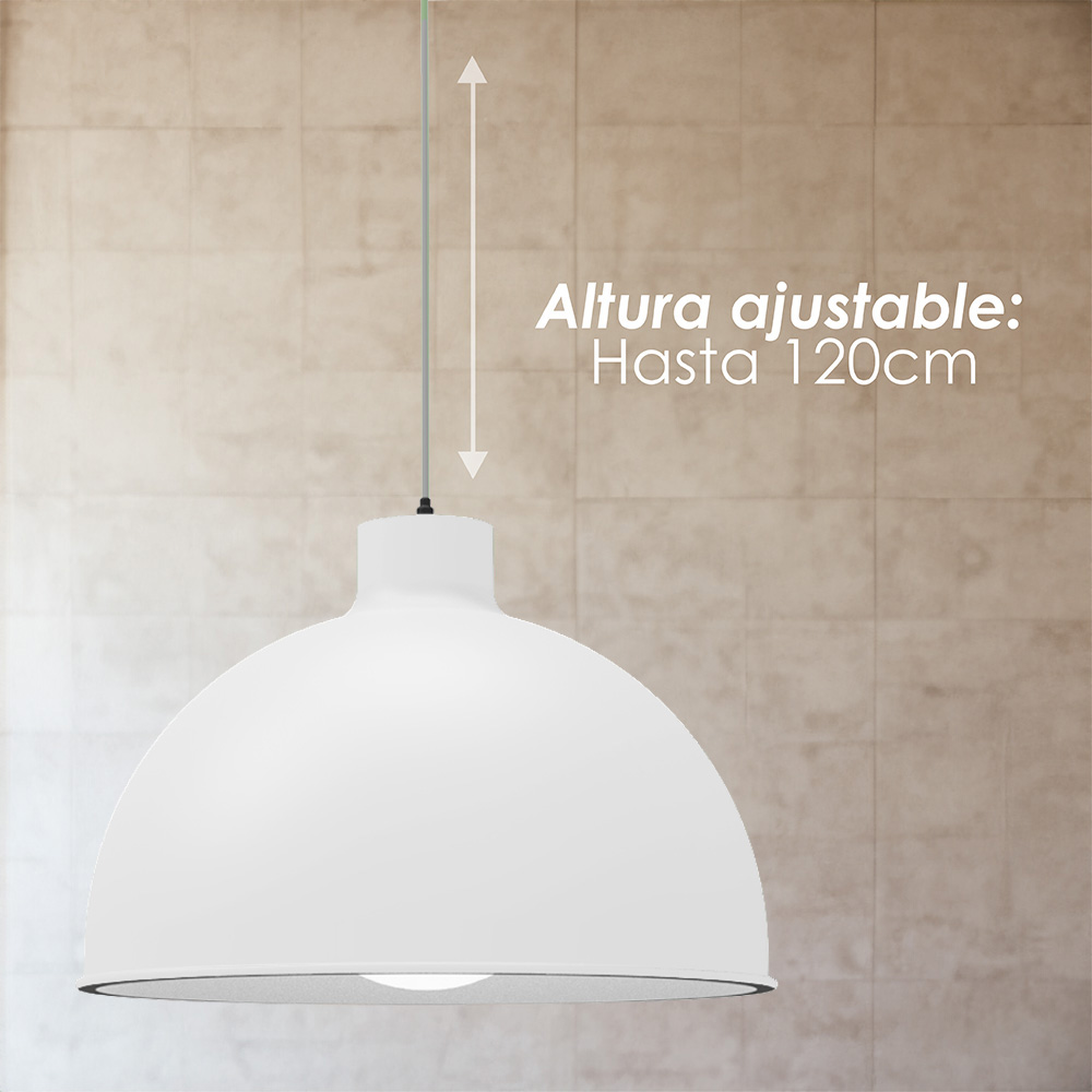 Paquete de 3 lámparas de techo colgantes decorativas estilo nórdico retro de 36 cm para habitaciones y salas de estar color blanco