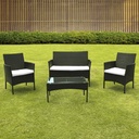 Sala de jardín (Negro con blanco)