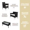 Sala de jardín (Negro con blanco)