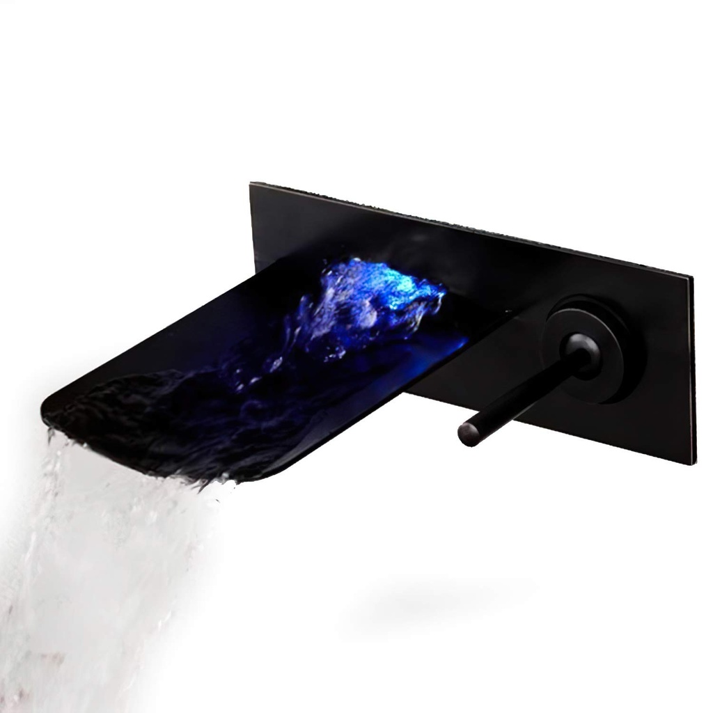 Grifo para lavabo en cascada con luz led AT333B