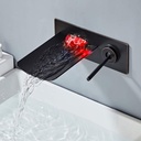 Grifo para lavabo en cascada con luz led AT333B