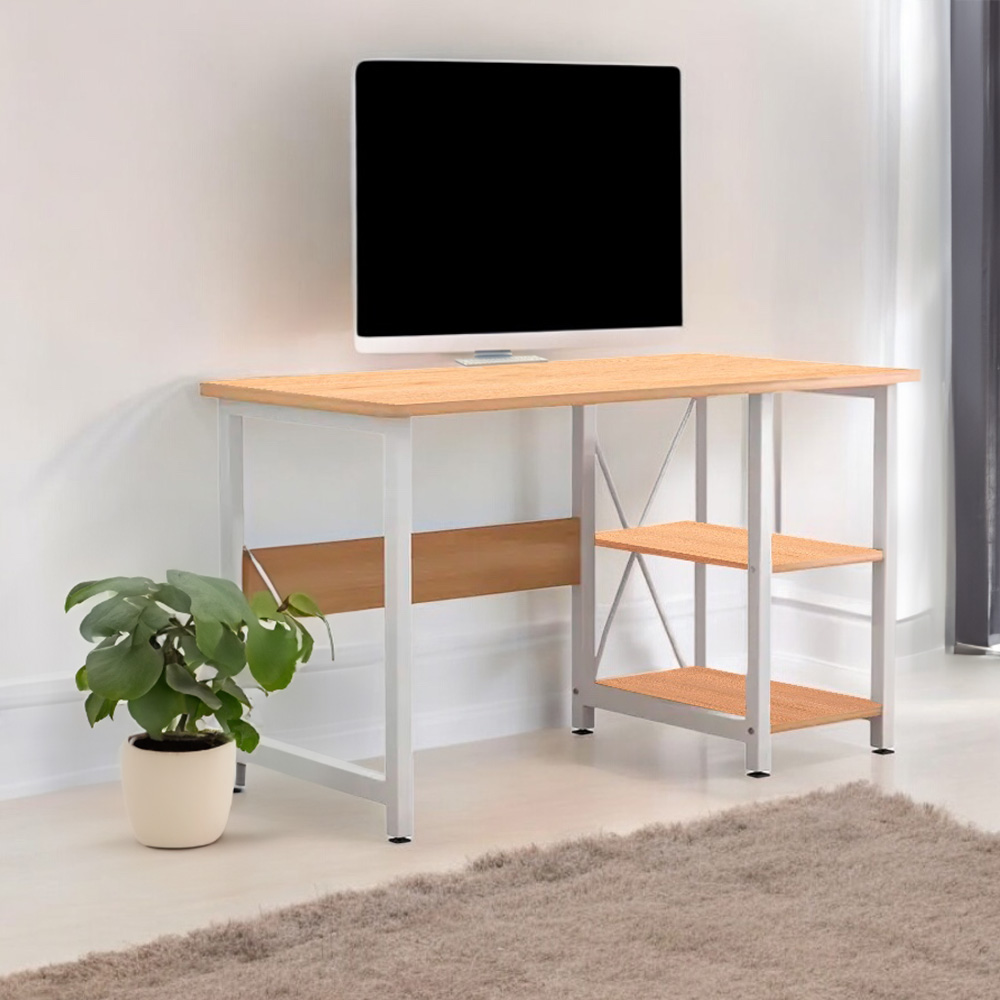 Escritorio estanteria 2 niveles Living Maple