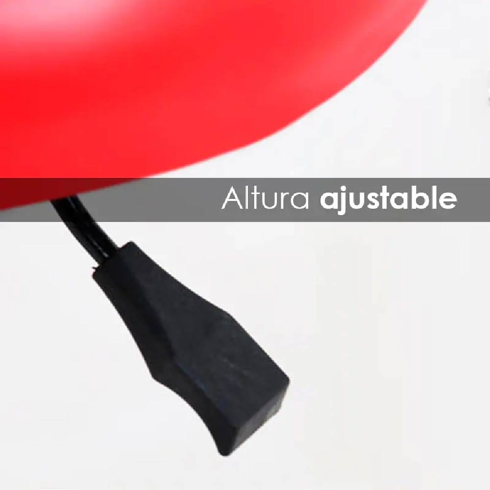 2 Taburetes Giratorios Ajustables Rojo