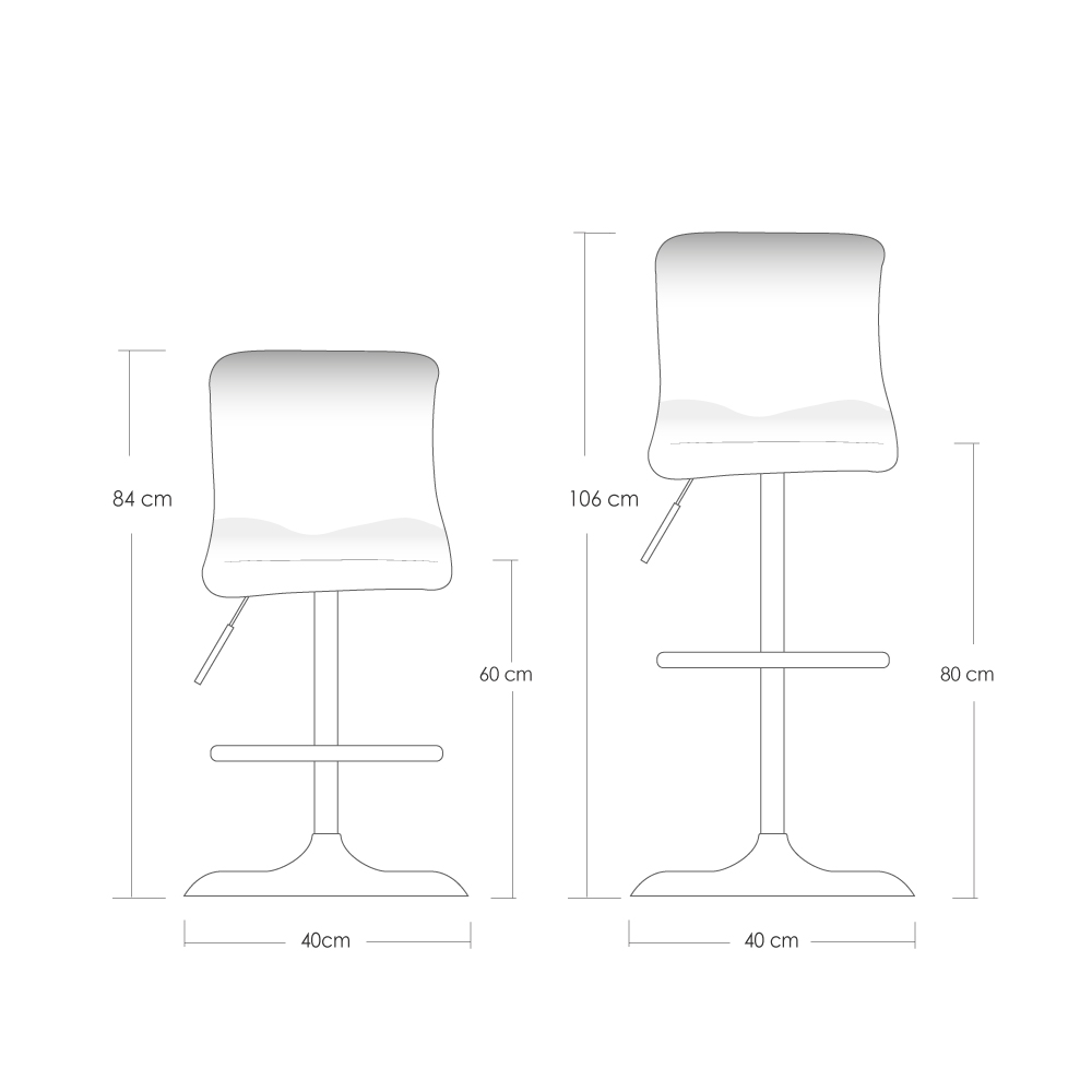 Silla de bar minimalista Camel