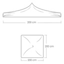 Toldo Plegable 2x2 Azul