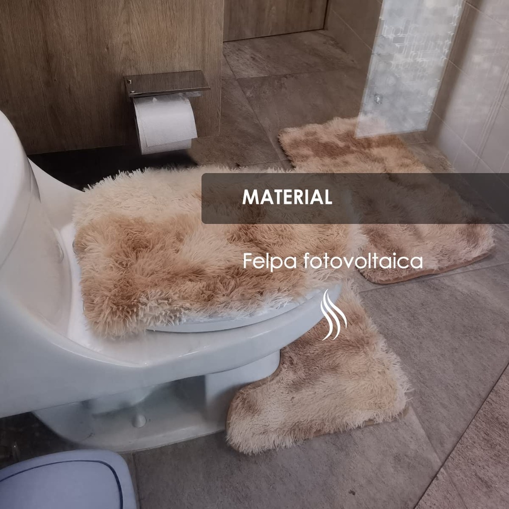 Tapete de baño juego 3 piezas alfombrillas motley Camel