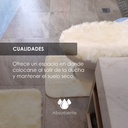 Tapete de baño juego 3 piezas alfombrillas shag Crema