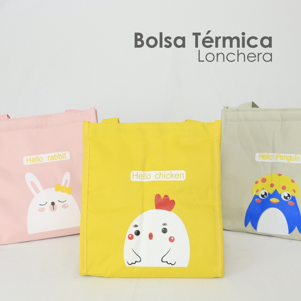Lonchera amarilla con pollito