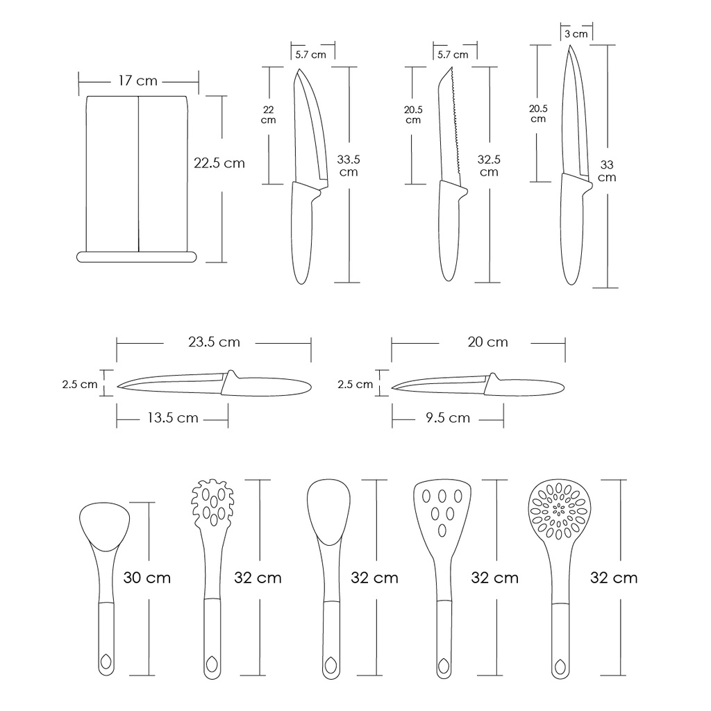 Utensilios de cocina set JA2020