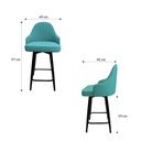 Silla de Bar Tokio Azul