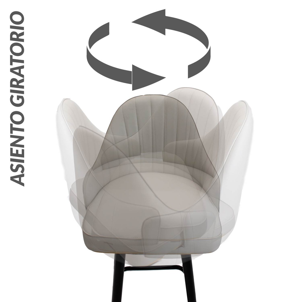Silla de Bar Tokio Gris