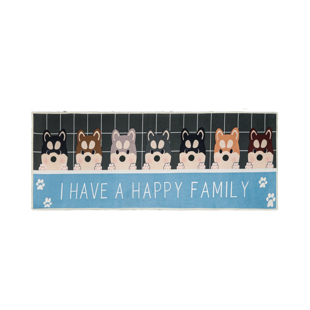 Tapete de Cocina 120 x 42 cm Happy