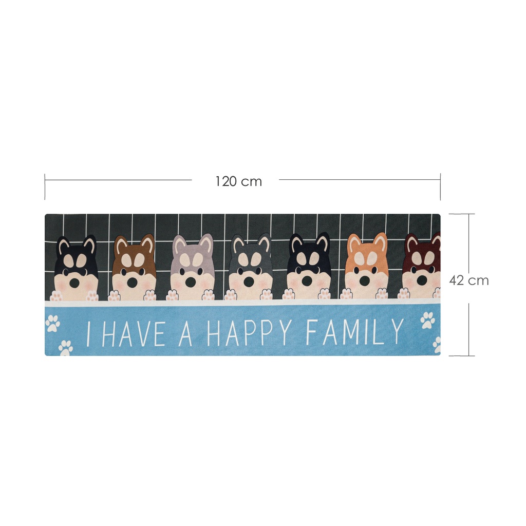 Tapete de Cocina 120 x 42 cm Happy