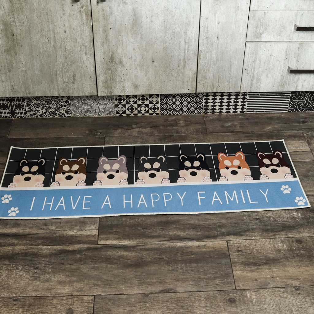 Tapete de Cocina 120 x 42 cm Happy