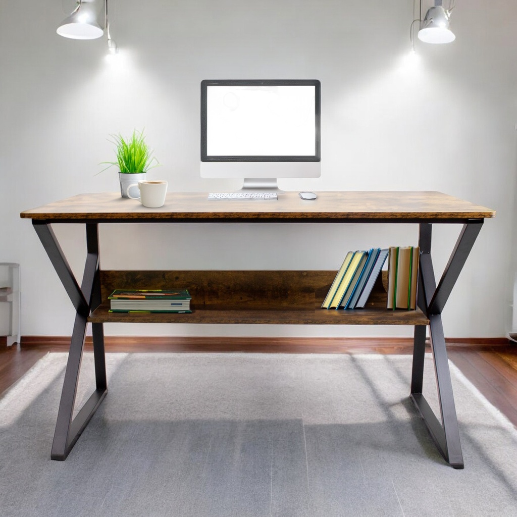 Escritorio para Computadora Minimalista con Acabado en Maple Japonés