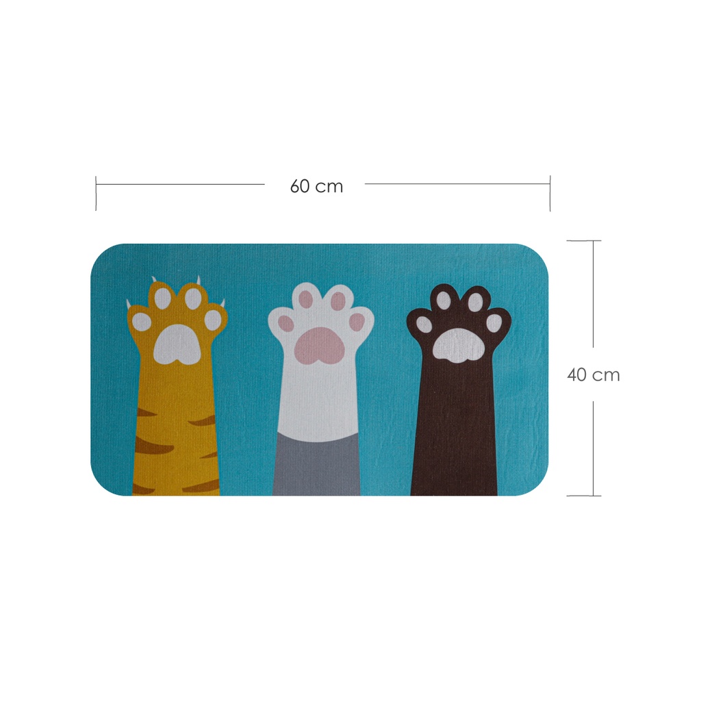 Tapete de Cocina 40 x 60 cm Gatitos