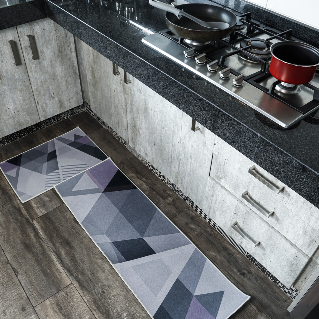 Tapete de Cocina 40 x 60 cm Geométrico rosa