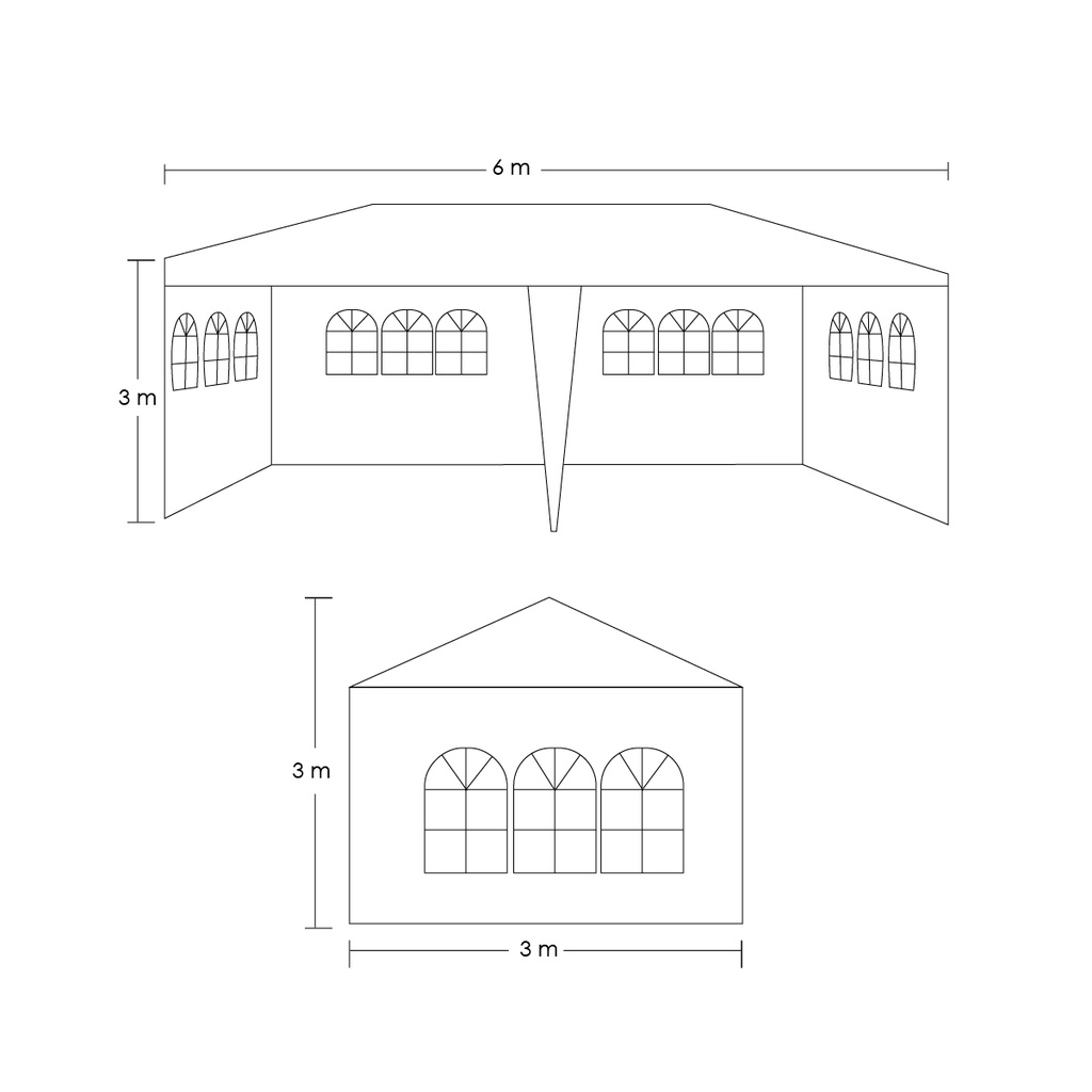 Toldo armable 3x6 