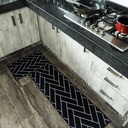 Tapete de Cocina 40 x 60 cm Negro