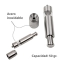 Molinillo de sal y pimienta de acero inoxidable de upistón