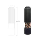 Molinillo de sal y pimienta el cítrico molino para especias de ABS con luz led