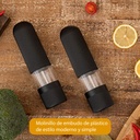 Molinillo de sal y pimienta el cítrico molino para especias de ABS con luz led