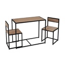 Juego de comedor 3 piezas estilo industrial