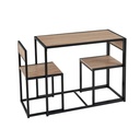 Juego de comedor 3 piezas estilo industrial