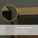 Juego de comedor 3 piezas estilo industrial