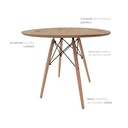 Mesa comedor redonda oslo/Madera