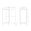 Credenza bufetera con estructura (azul)